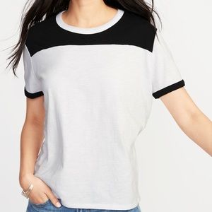 NWT Old Navy Color Black Boyfriend Tee